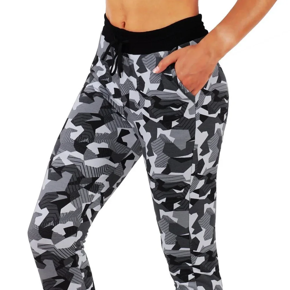 Unique Camouflage Jogger Sweatpants with Pockets - Picture 2 of 5